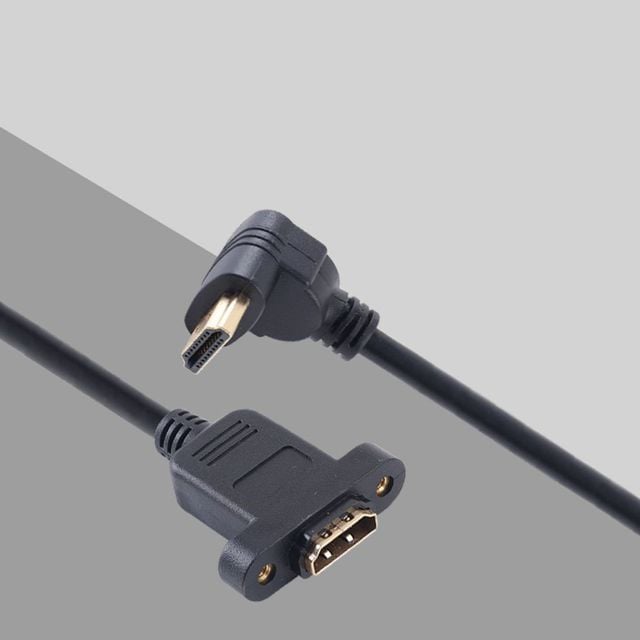 Coms HDMI 젠더 연장 MF 45cm 포트형 상향꺾임