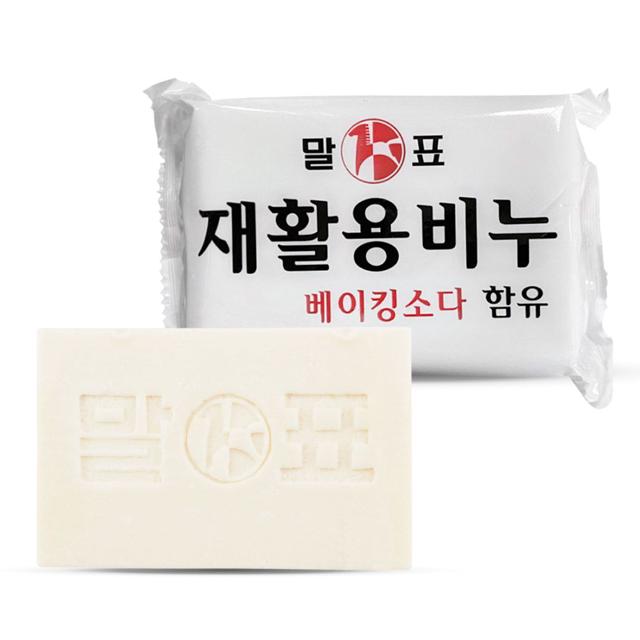 말표 재활용 베이킹소다 함유 세탁 빨래 비누 400g 24개
