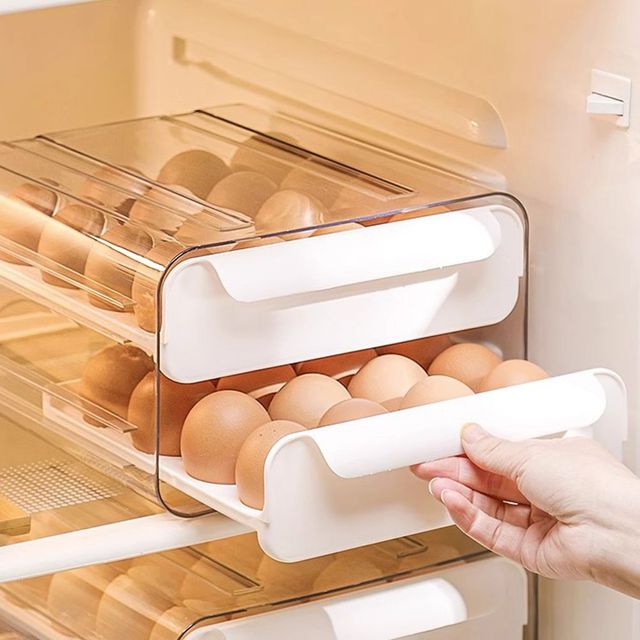 계란트레이 서랍형 냉장고 계란 정리 보관 함 용기 케이스 거치대