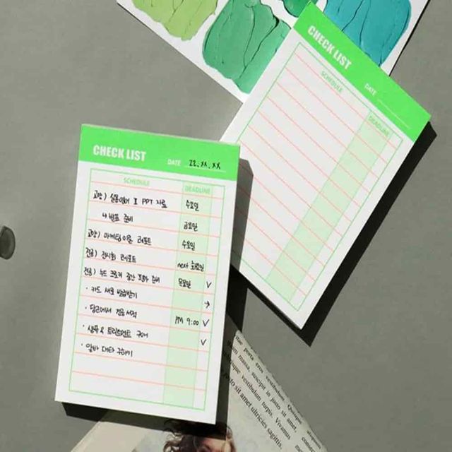 노트 떡메모지 S 탁상용메모지 예쁜메모지 무지떡메모지 고급메모지