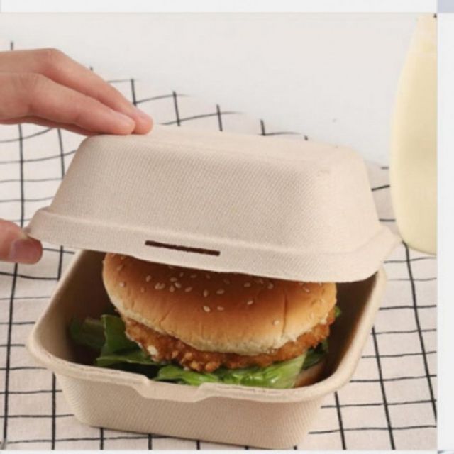 종이용기 펄프 테이크아웃 포장용기 3P