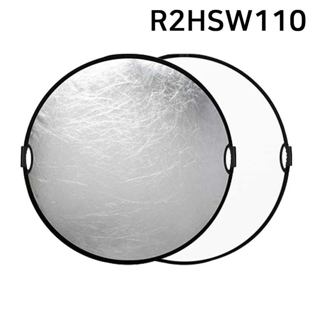 원형반사판 지름110cm twohandle R2HSW110 실버화이트