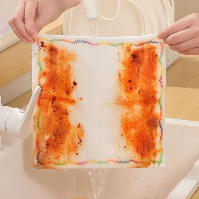 빨아쓰는 거즈 면사 행주 기름 흡수 대나무 소창