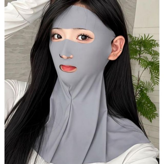 여름 얼굴 햇빛가리개 목커버 냉감 전면 페이스가드 자외선