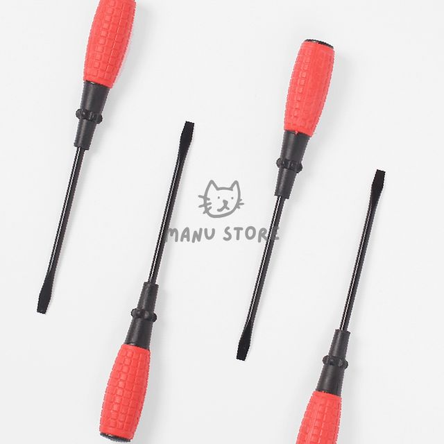 소형 일자드라이버비트 일자 자석 드라이버 4p세트 6x225mm