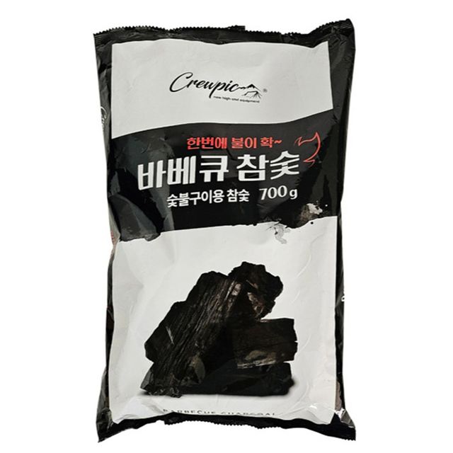 혜명몰 크루픽 바베큐 참숯 700g 구이용숯 캠핑숯 구이용참숯 캠핑용숯 고기숯