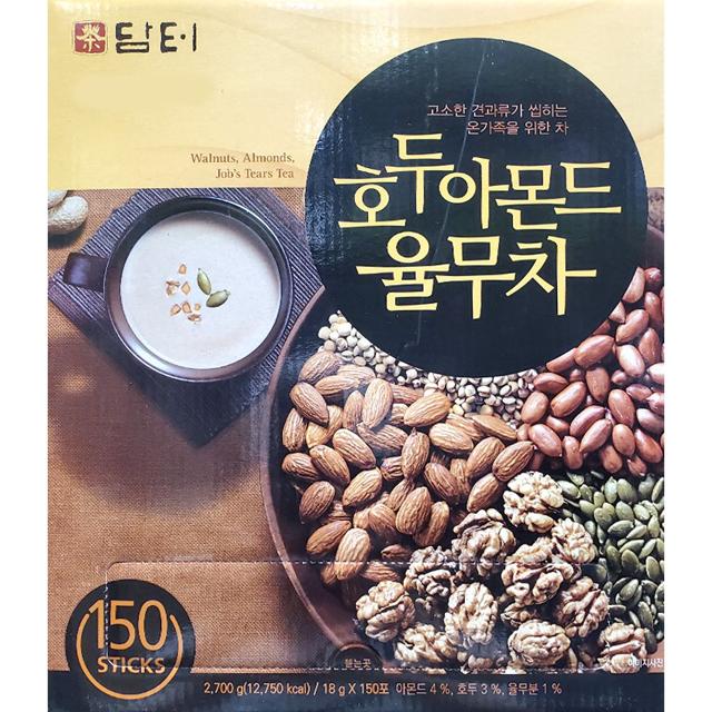 온가족 고소한 견과류 호두 아몬드 율무차 18g 150입