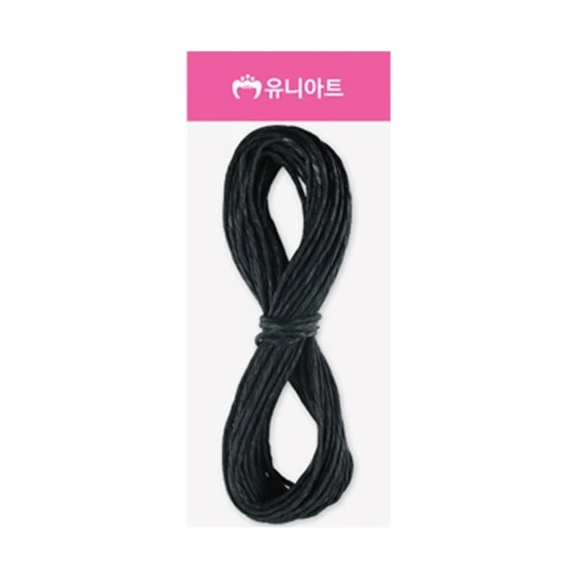 칼라지끈 2mm 검정, 종이끈 공예 선물포장 데코