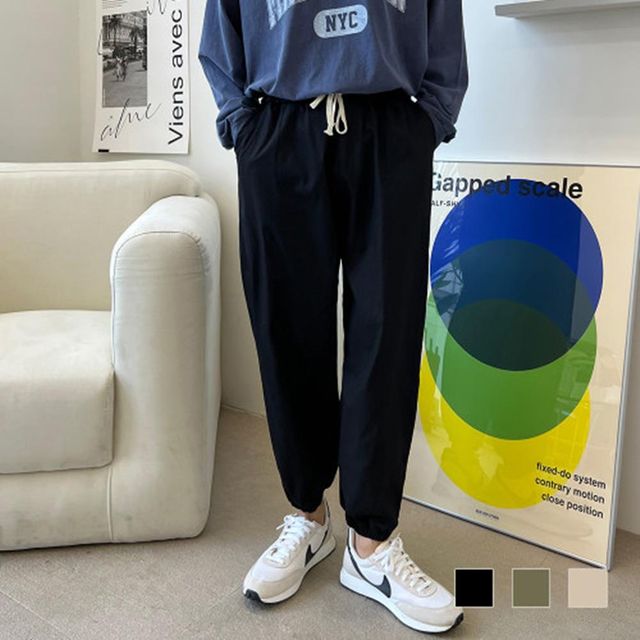 캐쥬얼 면츄리닝 트레이닝 츄리닝바지 보온 방한