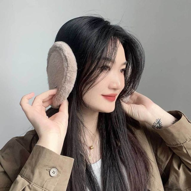 방한 귀마개 브라운 따숨하루 귀마개 왕