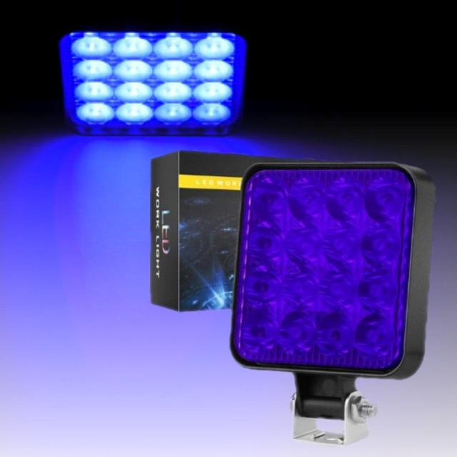 화물차 12V 미니 LED 써치라이트 48W 블루 조명