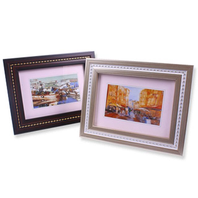 르느와르액자5x7(S)13x18cm(은색녹색밤색 램덤)