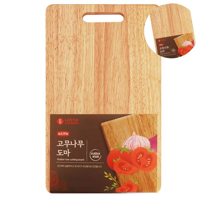 식당도마 주방용도마 고무나무 도마 대 435 x 250 x 15mm
