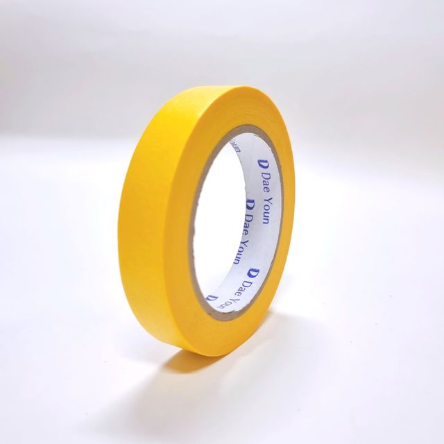 20mmX40m 마스킹테이프 황색 내열 종이테이프 다꾸