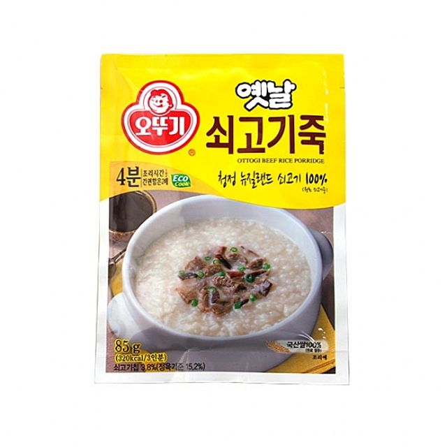 오뚜기옛날쇠고기죽85gX10개입