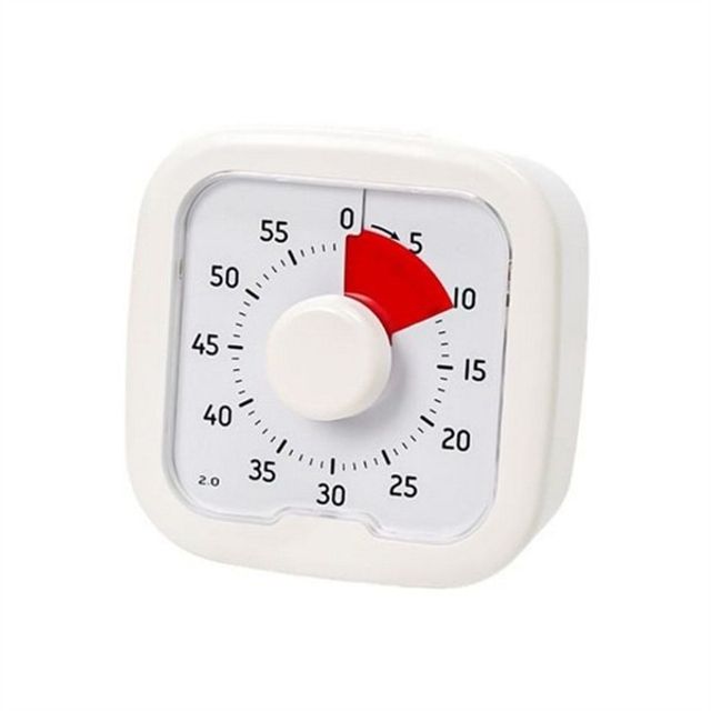 뽀모도로 타이머 주방 타이머 아날로그 휴대용 베이킹 요리 시간 집중력 탁상용 무소음 관리 운동 시계