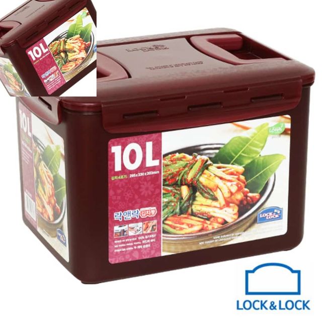 락앤락 핸디김 WN 10L 김치4포기 손잡이김치통 밀폐김치통 플라스틱김치통 플라스틱통