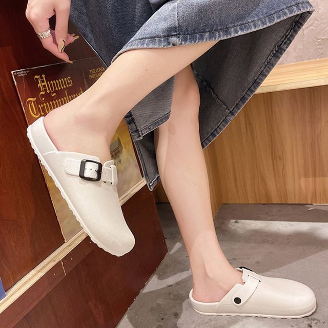 뮬 버클 슬리퍼 남여공용 데일리 샌들 비치슈즈