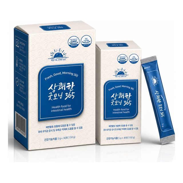 상쾌한굿모닝365 식이섬유 유산균 차전자피 발아곡물 30포