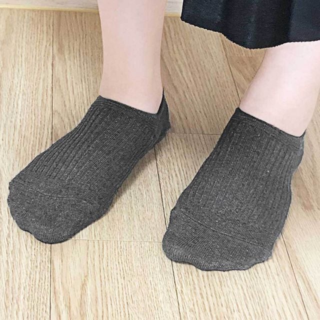 남성용 발목양말 골지 그레이 남자 면양말