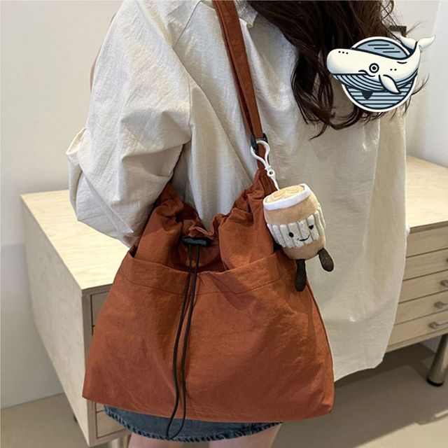 오렌지 백 캐주얼 복조리 가방 키링 여성 필수