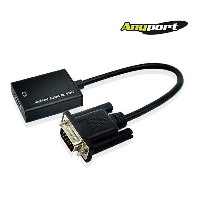 애니포트 VGA 케이블타입 HDMI to VGAHDMI002 AP 컨버