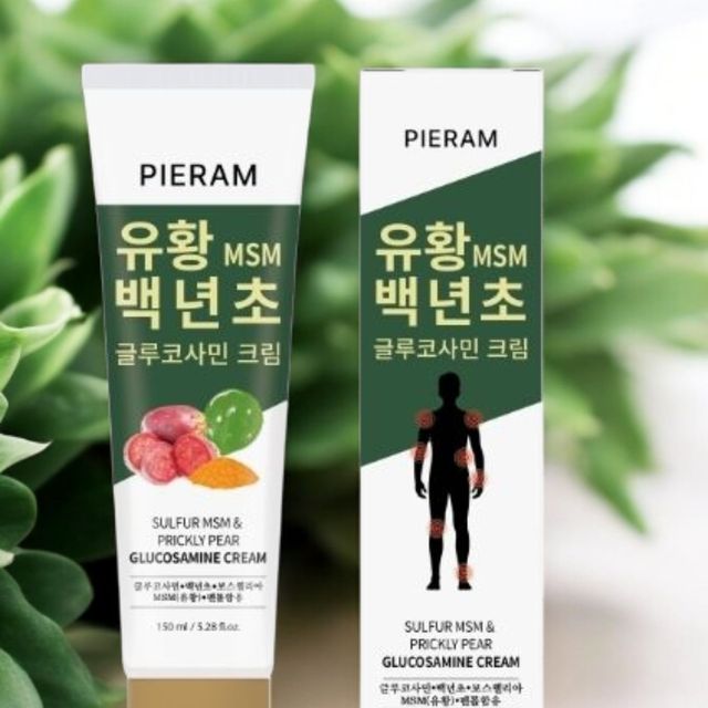 유황MSM 백년초 글루코사민 크림 보스웰리아 글루코사민 멘톨 5가지 올인원 150ml