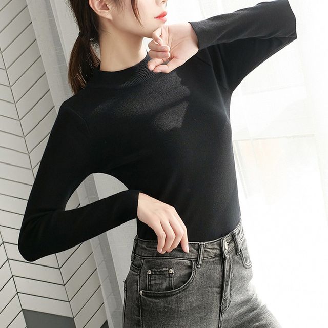 간절기 아우터이너 베네치아 캐시미어 반목티셔츠