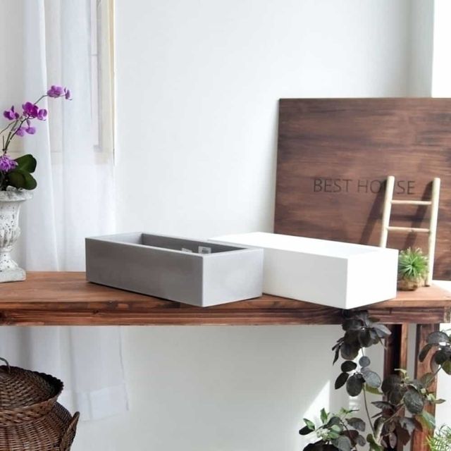 사각 화분 45x20x12cm 플라스틱화분 빈티지화분