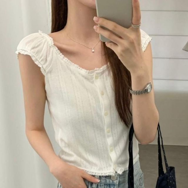 보정 매력적인 나시 기본나시 민소매탑 몸매 나시탑