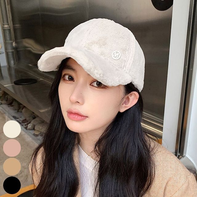 털모자 모자 퍼 여성 야구모자 방한 볼캡 겨울