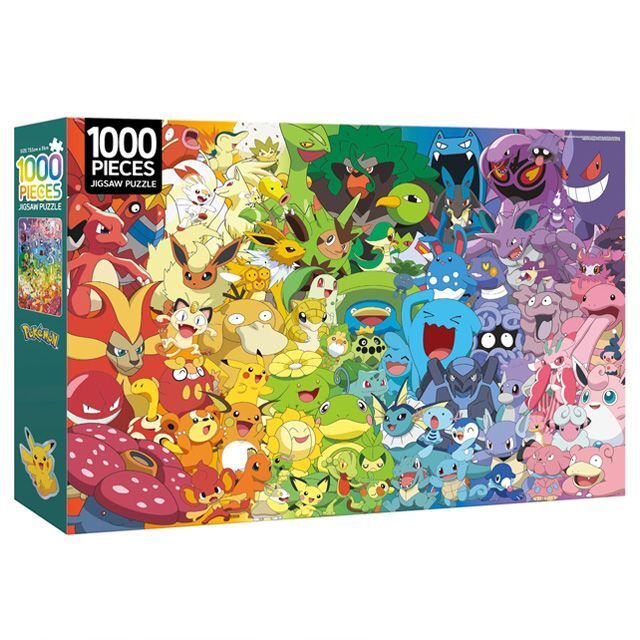 포켓몬스터 직소퍼즐 1000pcs 컬러풀 포켓몬 취미