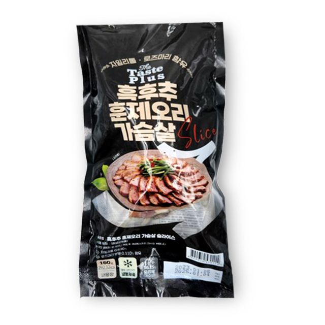 흑후추 훈제오리 가슴살 슬라이스 160g X 10봉 오리