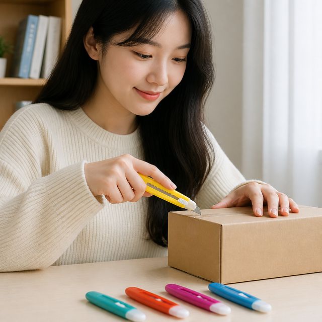 사무용 칼 휴대용 문구 커터칼 필통 소지 문구류 커팅 도구