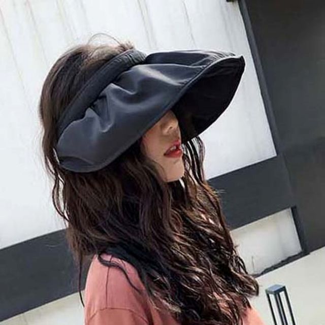 여름철 휴가 패션 헤어밴드 겸용 챙 모자 썬바이저