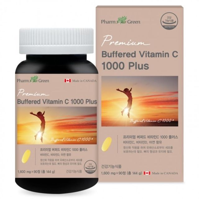 90정 버퍼드 플러스 x 비타민C 팜그린 1 600mg 1000