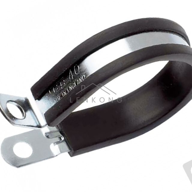 배관새들 고무라이닝 스텐SUS304 고온라이너TPE160 (-50도-160도) 8mm(M6)