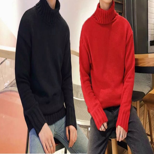 기본 남자 티 하이넥 목폴라 터틀넥 니트 폴라