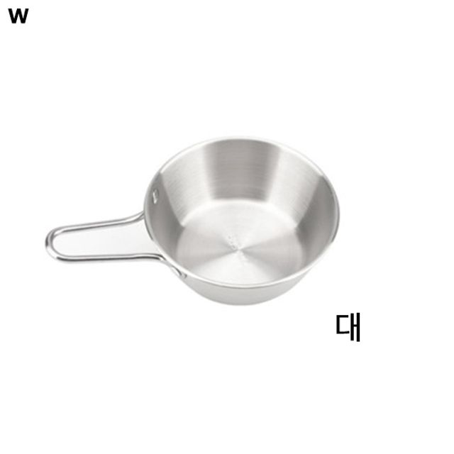 손잡이 스텐그릇 대 (실버)