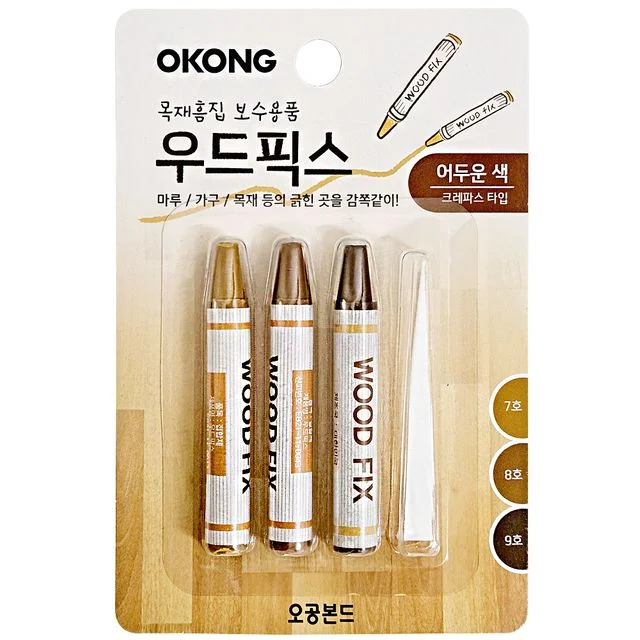 오공 우드픽스 (어두운색) 바닥찍힘 보수 흠집 메꾸미
