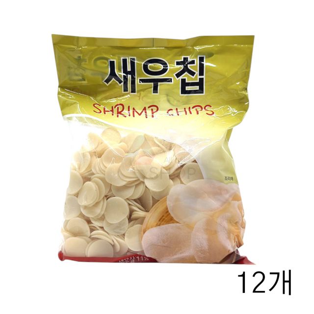 WL 튀겨먹는 업소용과자 새우과자 술안주 링스 새우칩 1kg