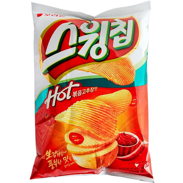 오리온 스윙칩 볶음고추장맛 60g 매콤달콤 스낵