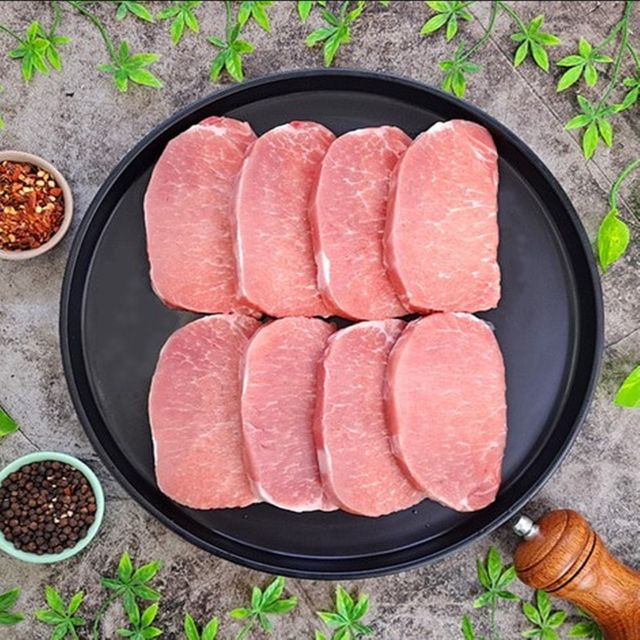 VGD 국내산 냉동 등심 돈가스용 1cm절단 2kg
