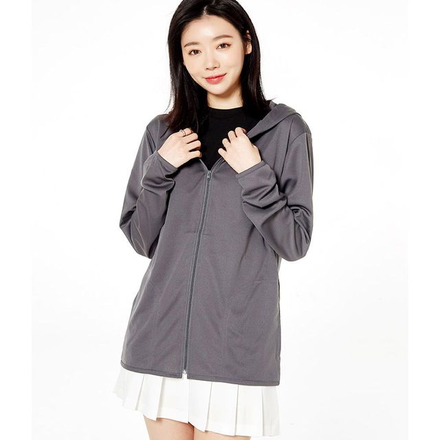 남자여자 데일리 편한 여름 시원한 이너 후드 집업