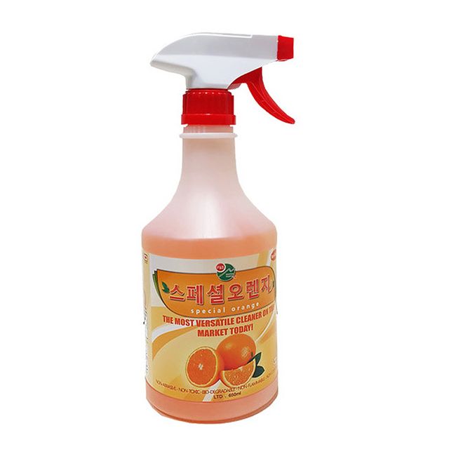 혜명몰 피비원 스페샬오렌지 용기 650ml 청소세제 주방청소 식탁유리청소 전자레인지청소 욕실청소