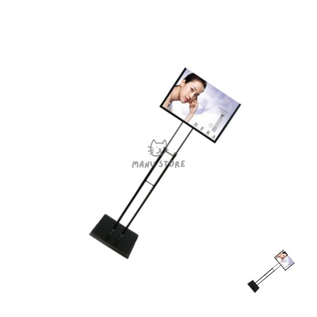 입간판거치대 스텐입간판 양면 스탠드 가로형 블랙 A3