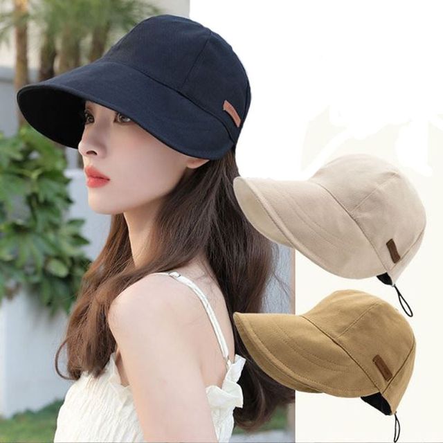 여성 여성모자 스트링 조절 보닛