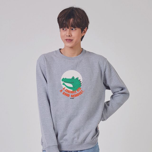키밍 Crocodile 악어 맨투맨 후드