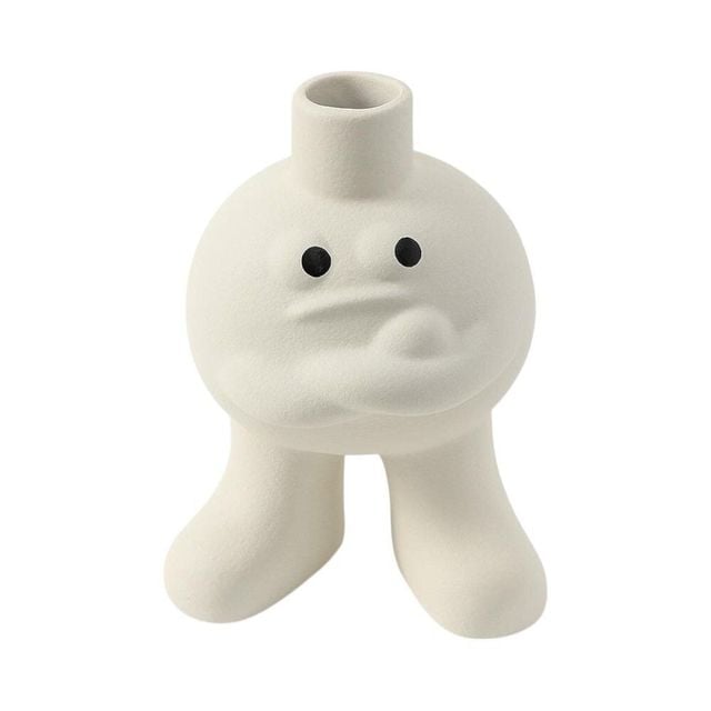 홈오브제 도자기 꽃병 (팔짱)