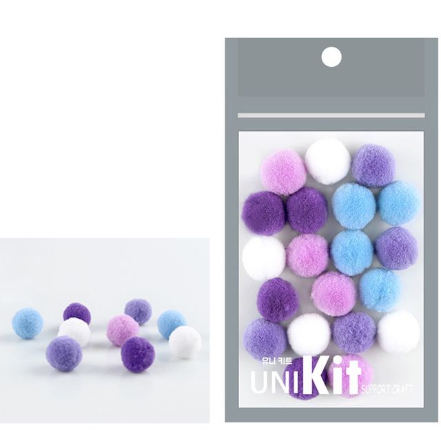 20mm 퐁퐁이 1000 블루베리 솜사탕 퐁퐁